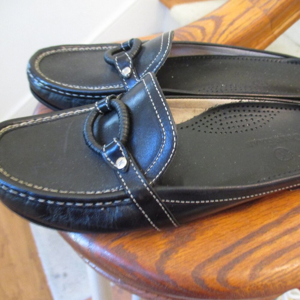 Cole Haan Tayte Leather Mule Black Slides - Size  6B